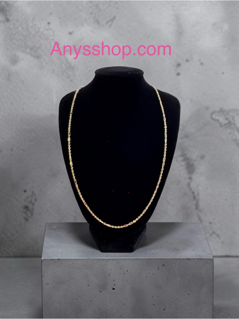 10K Gold milano Rope Chain Necklace 20”